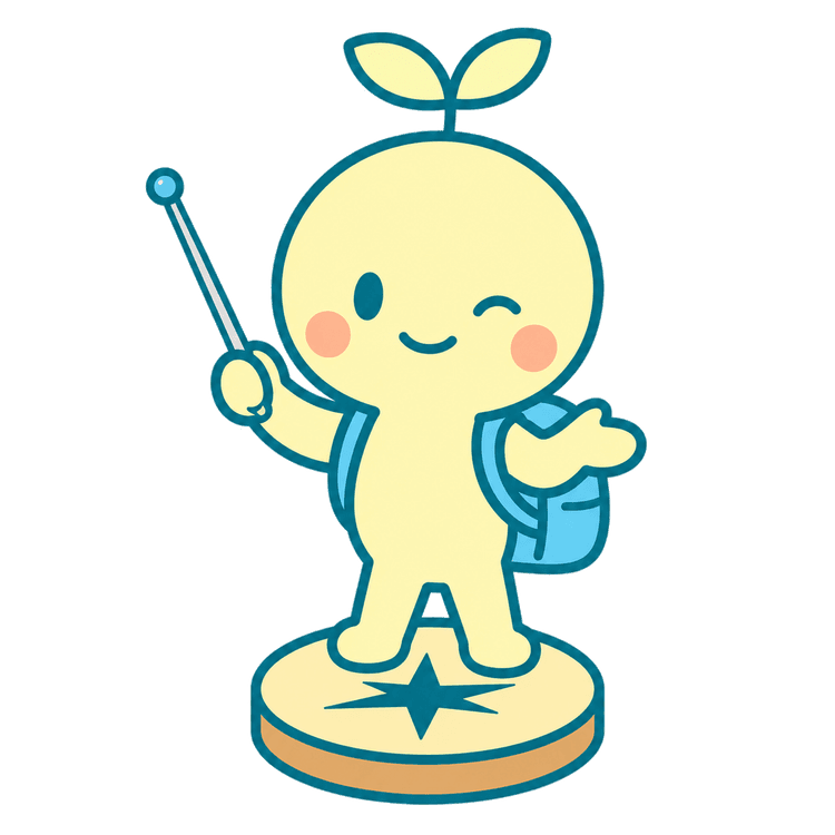 JIBUNJIKUの公式キャラクター、ツボミー